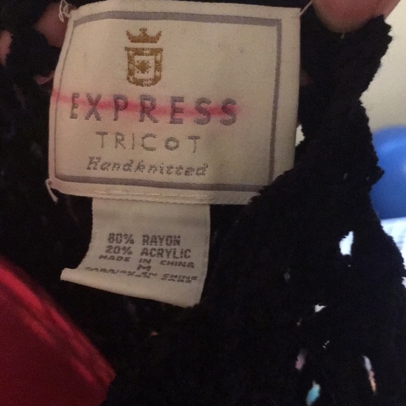 Express Black Hand-knitted Sweater Dress - Picture 3 of 3